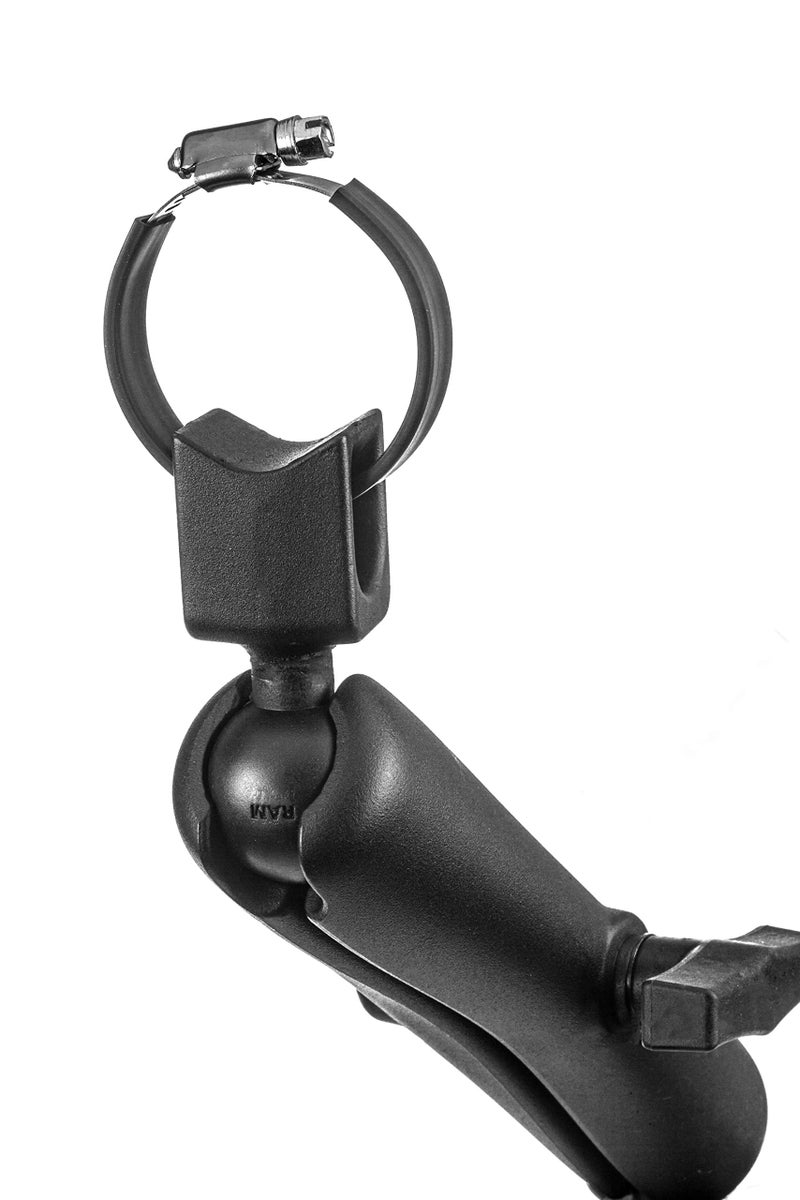 MotorGuide مثبت محرك التجديف MotorGuide 8M4000978 Ram® - امتصاص الصدمات يحمي محركات التجديف المخزنة - طويل، أسود، مقاس واحد - Image 4